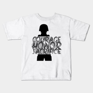 Courage, honor, sacrifice Kids T-Shirt